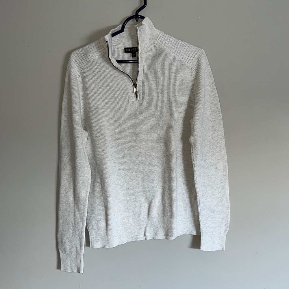 Men’s Express Medium Quarter Zip Sweater